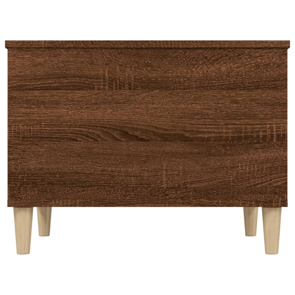 Mesa de centro madera contrachapada roble marrón 60x44,5x45