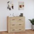 Aparador madera contrachapada color roble Sonoma 80x33x70