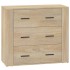 Aparador madera contrachapada color roble Sonoma 80x33x70