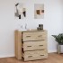 Aparador madera contrachapada color roble Sonoma 80x33x70