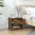 Mesitas de noche 2 uds madera contrachapada color roble