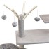 Rascador para gatos con poste rascador de sisal 125 cm