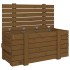 Caja almacenaje madera maciza pino marrón miel 91x40,5x42