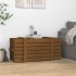 Caja almacenaje madera maciza pino marrón miel 91x40,5x42