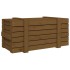 Caja almacenaje madera maciza pino marrón miel 91x40,5x42