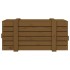 Caja almacenaje madera maciza pino marrón miel 91x40,5x42