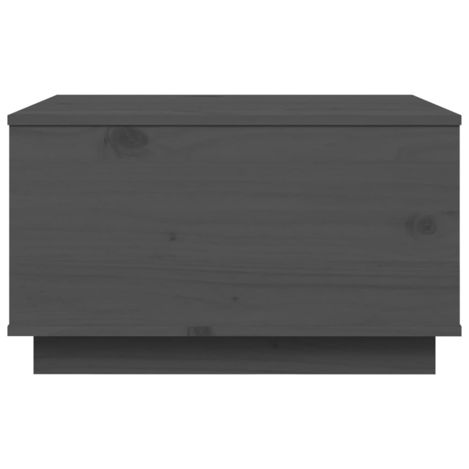 Mesa de centro madera maciza de pino gris 60x50x35