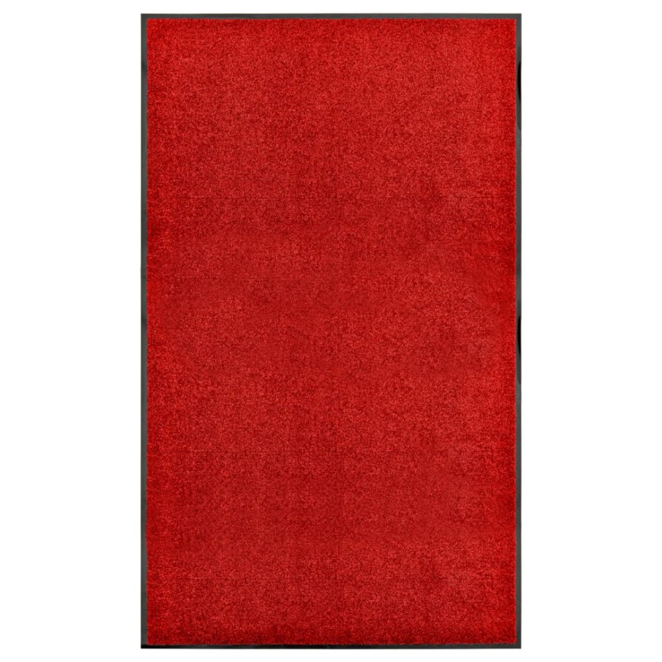 Felpudo lavable rojo 90x150