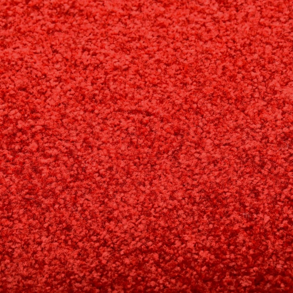 Felpudo lavable rojo 90x150