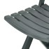 Silla de jardín plegable 2 unidades plástico