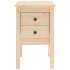 Mesita de noche madera maciza de pino 40x35x61,5