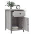 Mesitas de noche 2 uds madera contrachapada gris 40x42x60