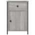 Mesitas de noche 2 uds madera contrachapada gris 40x42x60