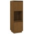 Aparador alto de madera maciza de pino marrón miel 38x35x117