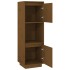 Aparador alto de madera maciza de pino marrón miel 38x35x117
