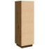 Aparador alto de madera maciza de pino marrón miel 38x35x117