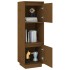 Aparador alto de madera maciza de pino marrón miel 38x35x117