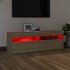 Mueble de TV con luces LED roble Sonoma 120x35x40