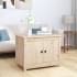 Mesa de centro de madera maciza de pino 71x49x55