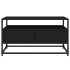 Mueble para TV madera contrachapada negro 80x35x45