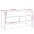 Mueble para TV madera contrachapada negro 80x35x45