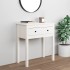 Mesa consola de madera maciza de pino blanco 70x35x75