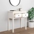 Mesa consola de madera maciza de pino blanco 70x35x75