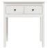 Mesa consola de madera maciza de pino blanco 70x35x75
