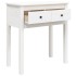 Mesa consola de madera maciza de pino blanco 70x35x75