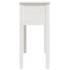 Mesa consola de madera maciza de pino blanco 70x35x75