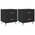 Mesitas de noche 2 uds madera ingeniería negro 40x35x47,5