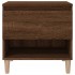 Mesita de noche madera contrachapada roble marrón 50x46x50