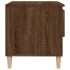 Mesita de noche madera contrachapada roble marrón 50x46x50