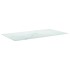 Tablero mesa diseño mármol vidrio templado blanco 120x65 cm