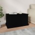 Baúl de almacenaje madera contrachapada negro 70x40x38