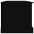 Baúl de almacenaje madera contrachapada negro 70x40x38