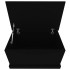 Baúl de almacenaje madera contrachapada negro 70x40x38
