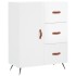 Aparador de madera contrachapada blanco brillante 69,5x34x90