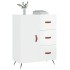 Aparador de madera contrachapada blanco brillante 69,5x34x90