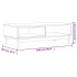 Mesa de centro FLAM madera maciza de pino 100x50x32,5