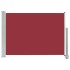 Toldo lateral retráctil de jardín rojo 80x300