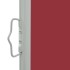 Toldo lateral retráctil de jardín rojo 80x300