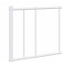 Estructura cama sin colchón con cabecero metal blanco