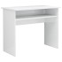 Escritorio de madera contrachapada blanco brillo 90x50x74