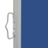 Toldo lateral retráctil de jardín azul 60x300