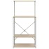 Armario microondas madera ingeniería blanco roble