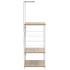Armario microondas madera ingeniería blanco roble
