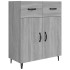 Aparador de madera de ingeniería gris Sonoma 69,5x34x90