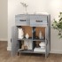 Aparador de madera de ingeniería gris Sonoma 69,5x34x90