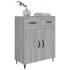 Aparador de madera de ingeniería gris Sonoma 69,5x34x90